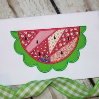 Patchwork Watermelon Machine Applique Design